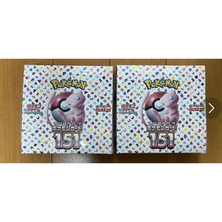 ポケモンカード　151 シュリンク付き　2BOX レシート有り(Box/デッキ/パック)