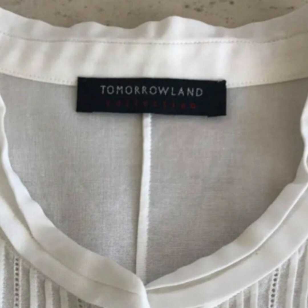 TOMORROWLAND(トゥモローランド)のTomorrowland Collection コットン ブラウス 38 レディースのトップス(シャツ/ブラウス(半袖/袖なし))の商品写真