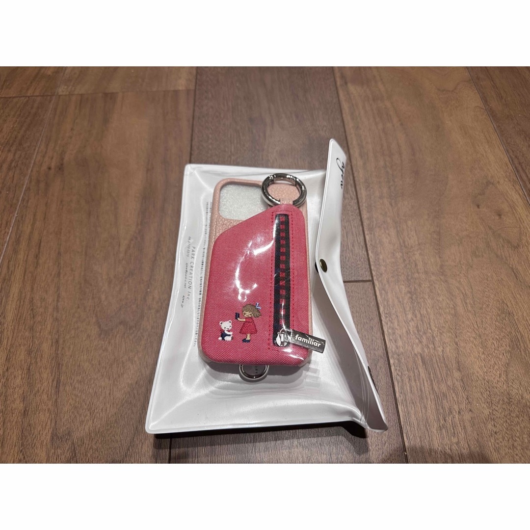 配送日指定可 familiar別注スマホケースiPhone13対応 / pink 新品未