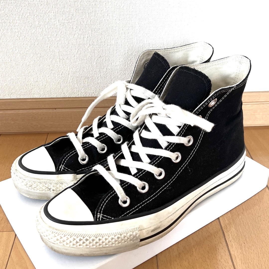 ALL STAR（CONVERSE）(オールスター)のコンバース　24cm MADE IN JAPAN ハイカット 黒　オールスター　 レディースの靴/シューズ(スニーカー)の商品写真