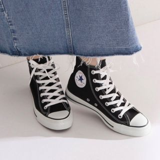 オールスター(ALL STAR（CONVERSE）)のコンバース　24cm MADE IN JAPAN ハイカット 黒　オールスター　(スニーカー)