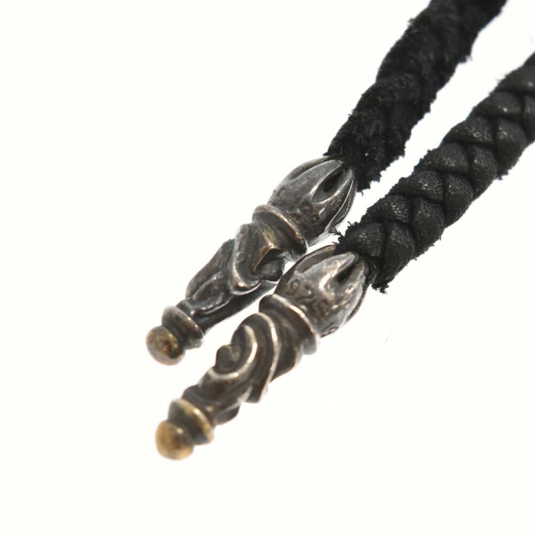 CHROME HEARTS クロムハーツ LEATHER BRAID SCROLL TIPS レザー