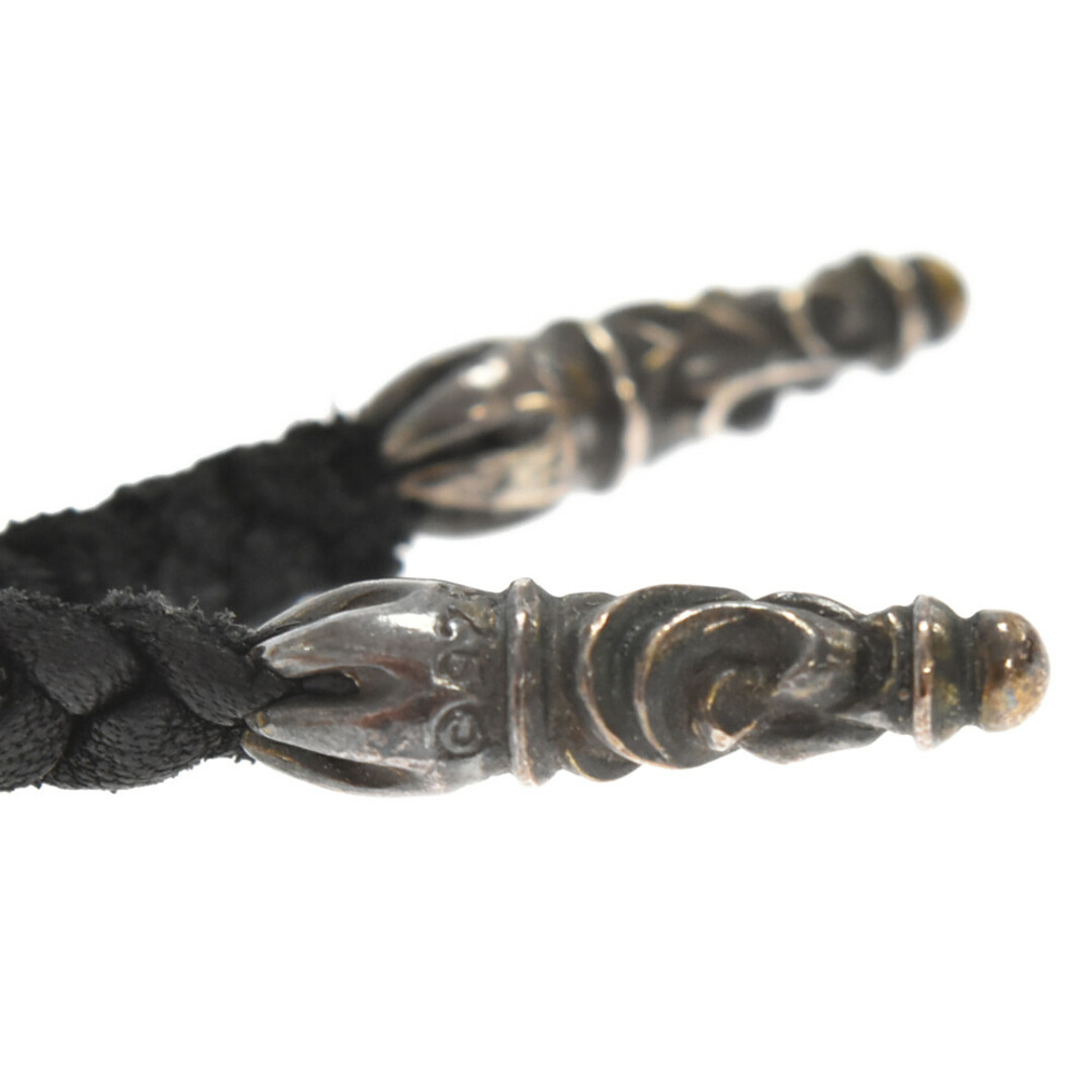 CHROME HEARTS クロムハーツ LEATHER BRAID SCROLL TIPS レザー