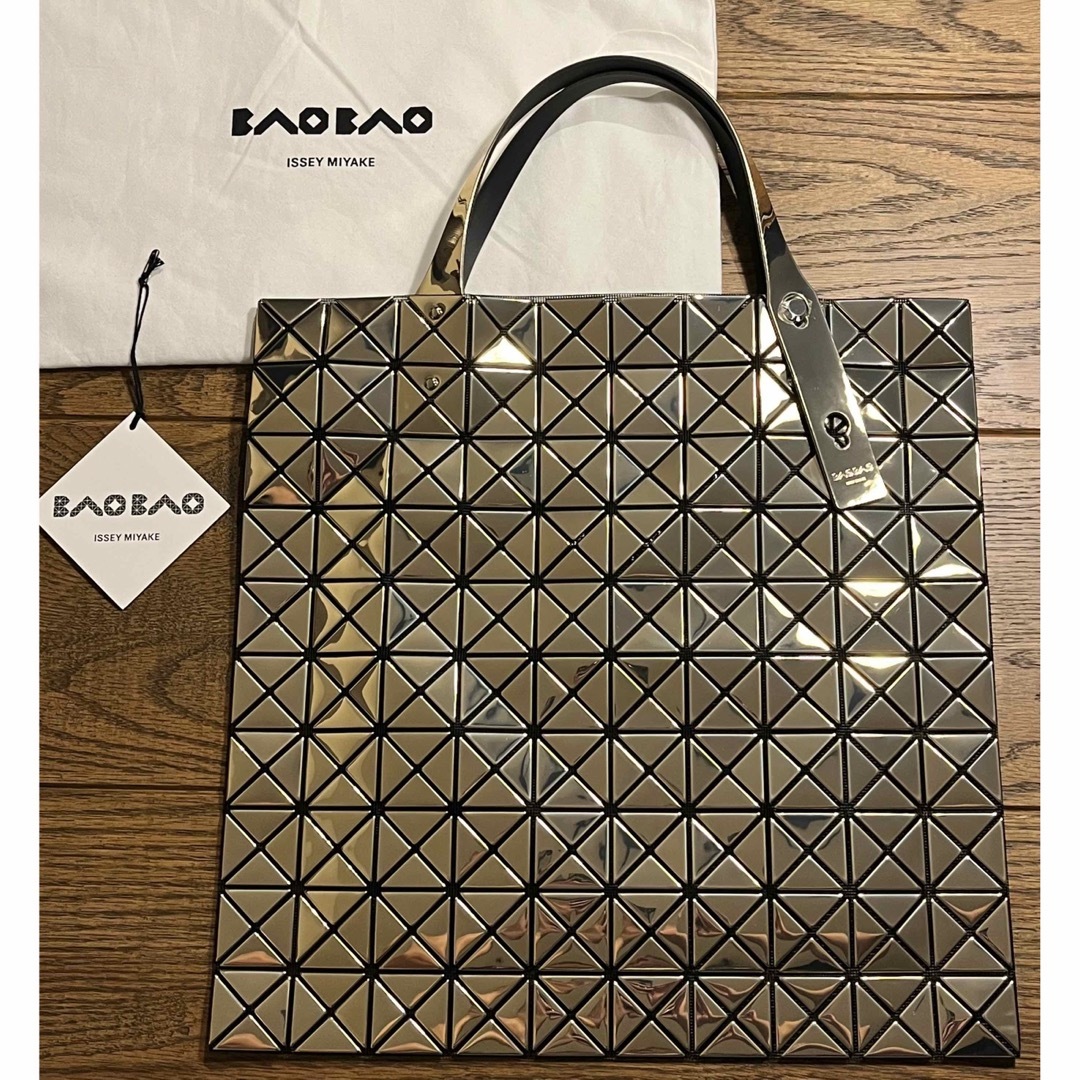 【美品】BAO BAO ISSEY MIYAKE/PLATINUM/トートバッグ