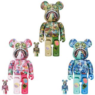 ベアブリック(BE@RBRICK)のbe@rbrick Steven Harrington BAPE 3体セット(その他)