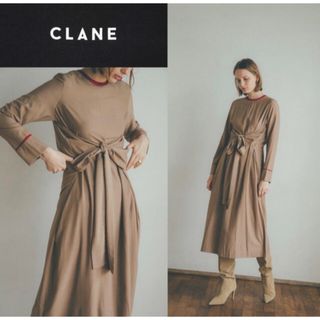 クラネ(CLANE)の最安値　clane MARBLE TWIST ワンピース クラネ(ロングワンピース/マキシワンピース)