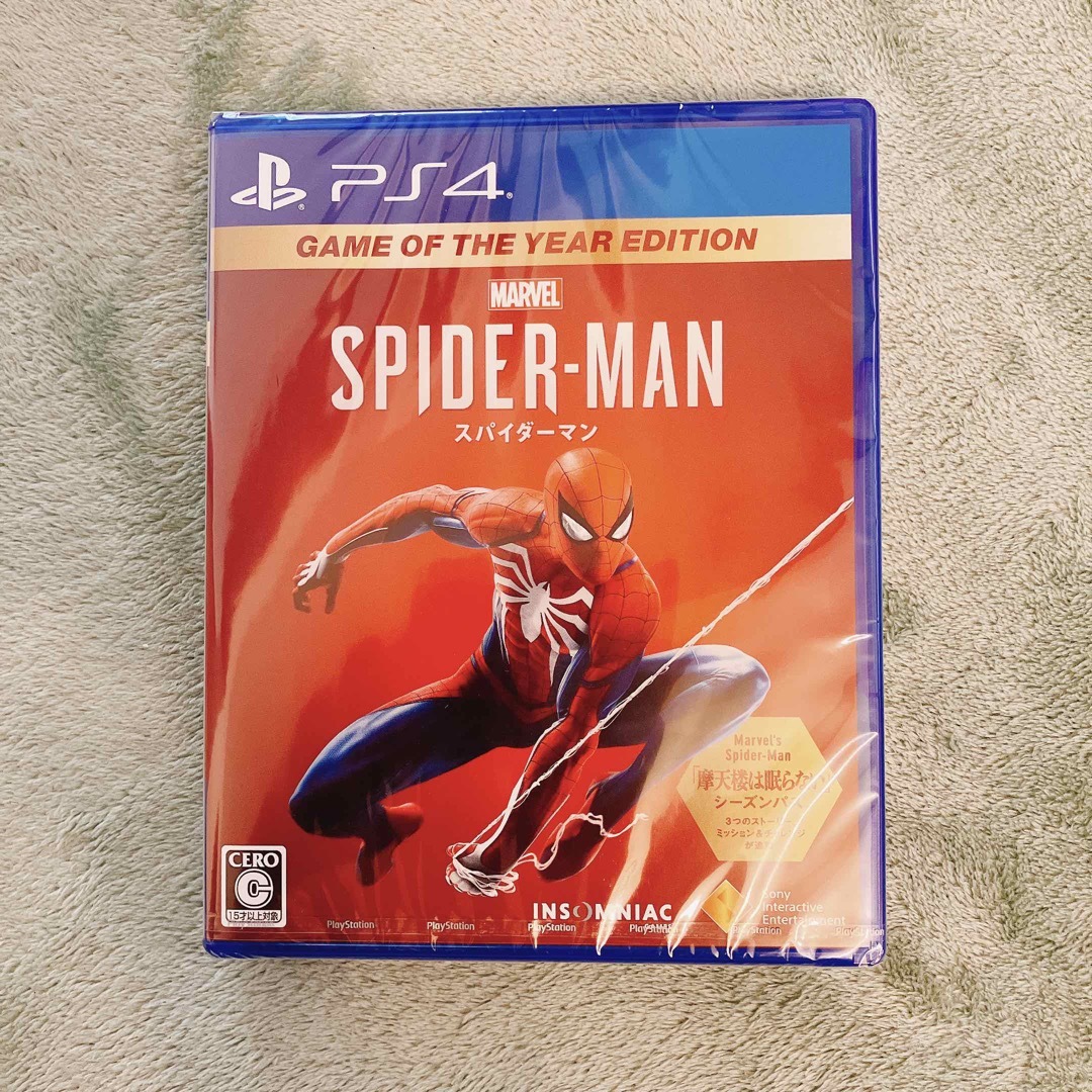 PlayStation4(プレイステーション4)のPS4 ソフト　スパイダーマン　新品未開封 エンタメ/ホビーのゲームソフト/ゲーム機本体(家庭用ゲームソフト)の商品写真