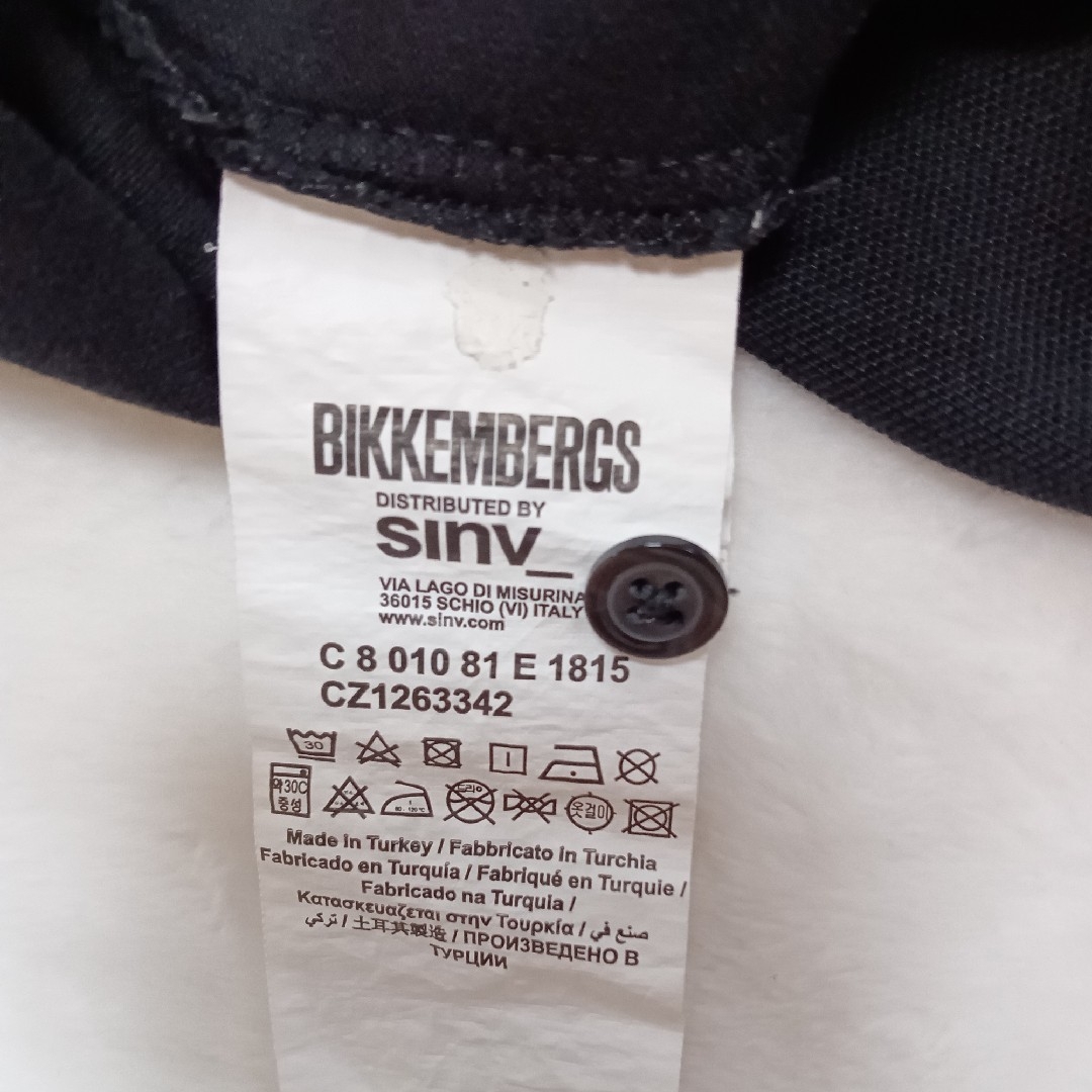 BIKKEMBERGS(ビッケンバーグ)のBIKKEMBERGSビッケンバーグブラック半袖ポロシャツサイズXXL大きめ メンズのトップス(ポロシャツ)の商品写真