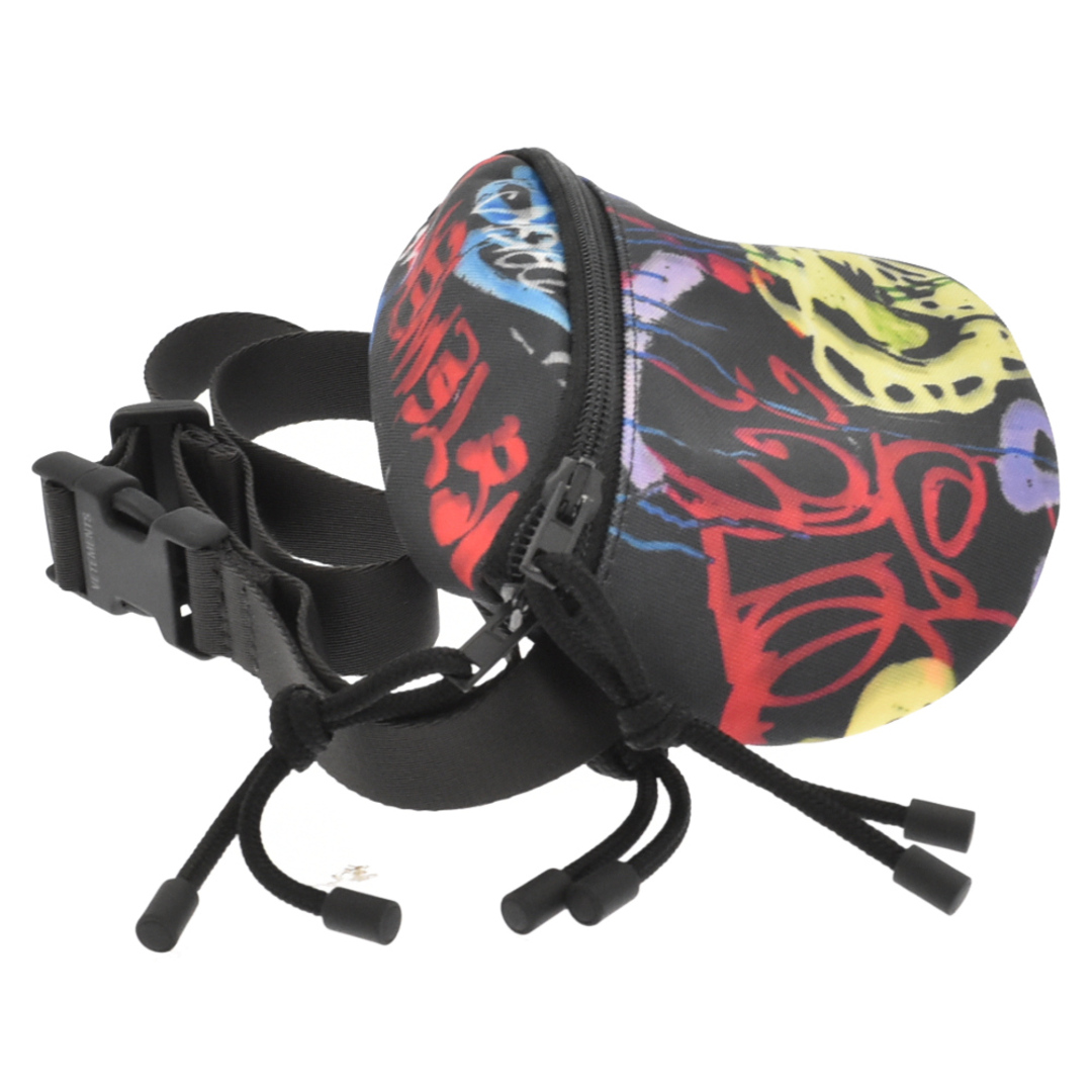 VETEMENTS ヴェトモン GRAFFITI FANNY PACK UE52BA400B グラフィックボディバッグ ウエストバッグ ブラック/マルチ 2