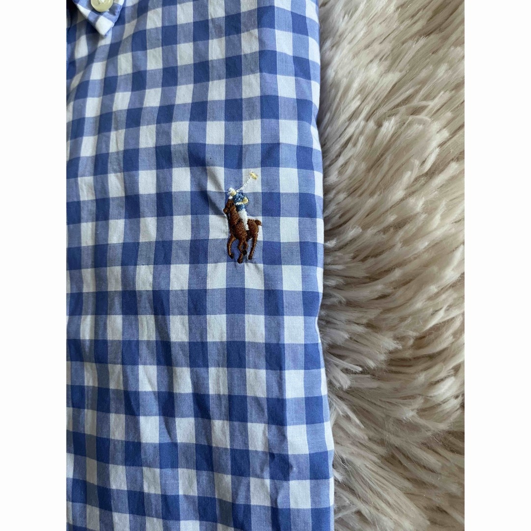 POLO RALPH LAUREN(ポロラルフローレン)の美品　ポロ　ラルフローレン　シャツ　ブラウス　トップス　ギンガムチェック　人気 レディースのトップス(シャツ/ブラウス(半袖/袖なし))の商品写真