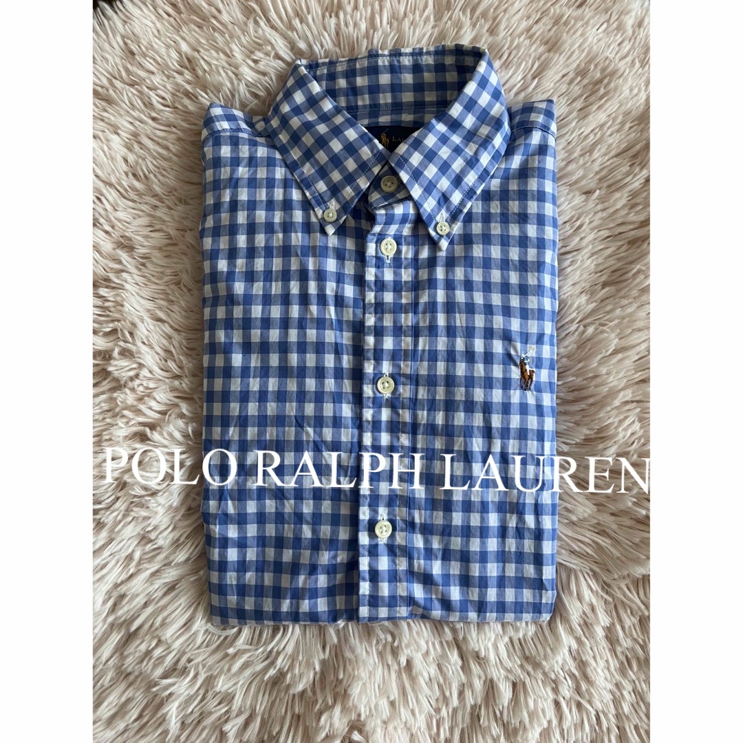 POLO RALPH LAUREN(ポロラルフローレン)の美品　ポロ　ラルフローレン　シャツ　ブラウス　トップス　ギンガムチェック　人気 レディースのトップス(シャツ/ブラウス(半袖/袖なし))の商品写真