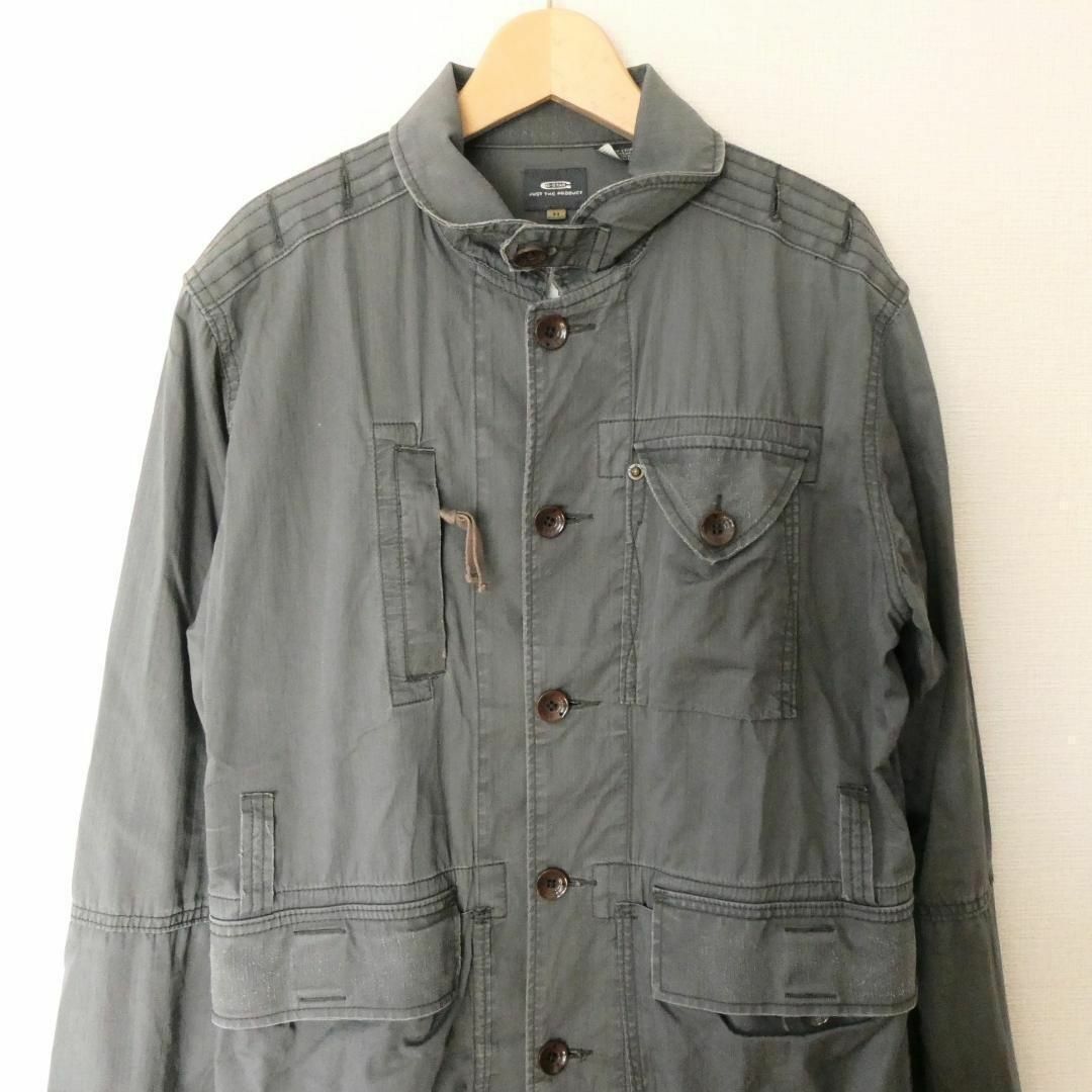 良品 ジースターロゥ ダメージ加工 ミリタリージャケット ワークジャケット