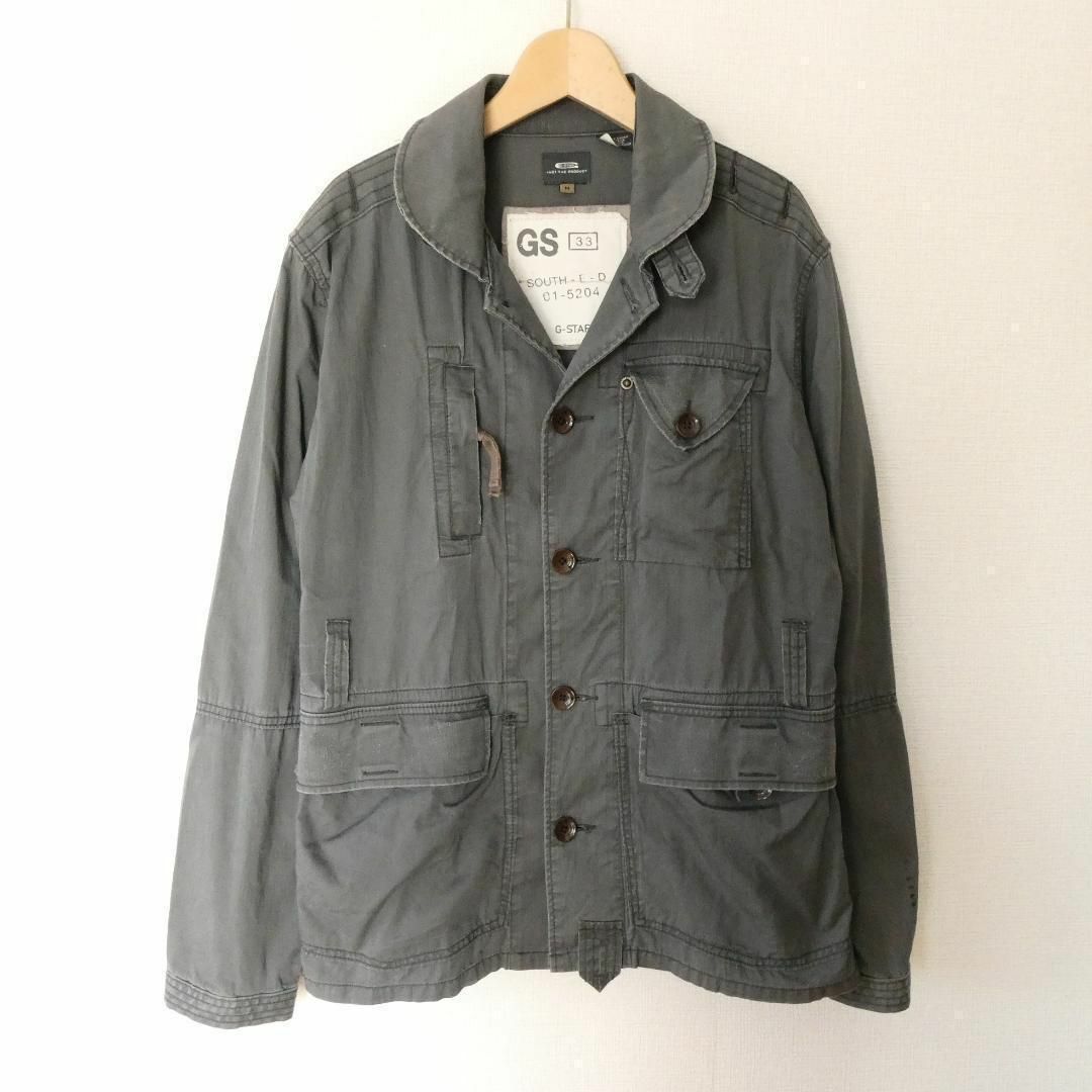 良品 ジースターロゥ ダメージ加工 ミリタリージャケット ワークジャケット