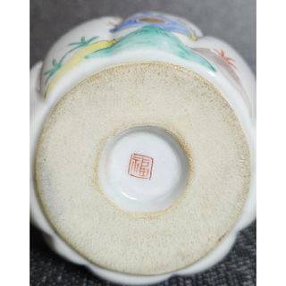 明治時代頃 錦手金彩色絵 鎬造 柿右衛門様式 鳳凰に梅 桐文に鳥 徳利