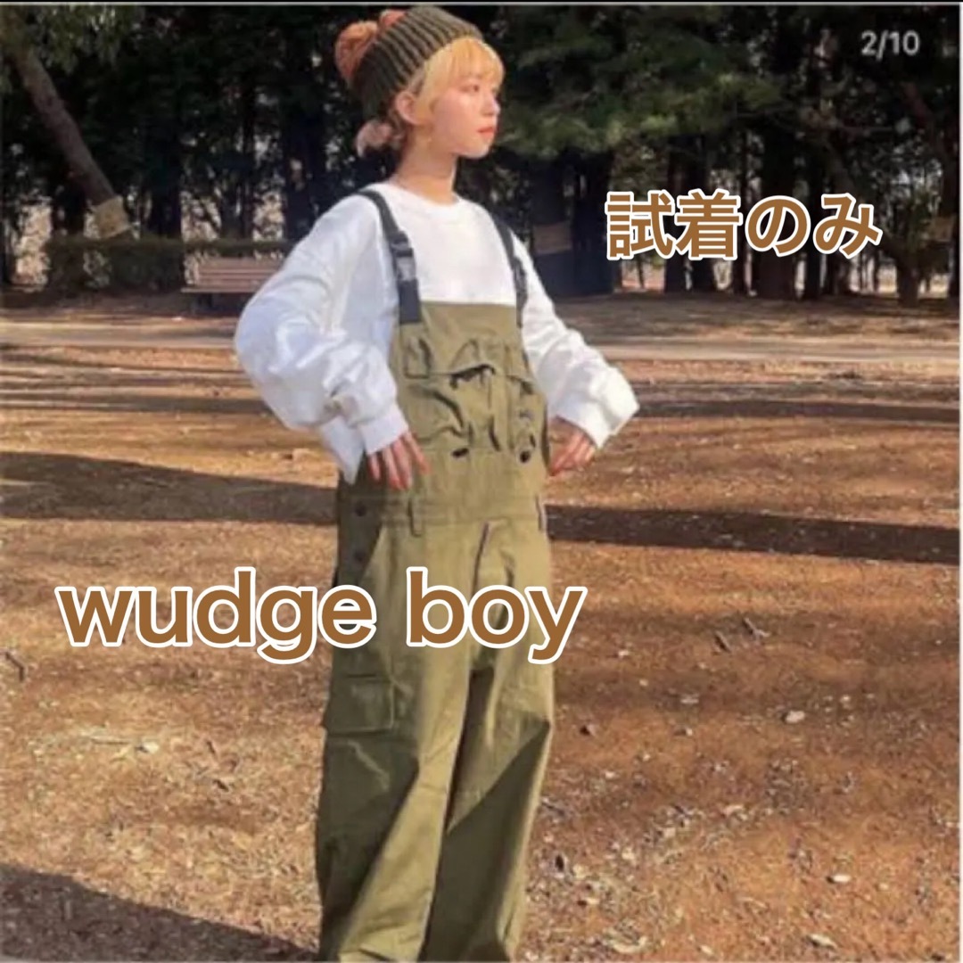 【試着のみ】完売品！ wudge boy ミリタリーオーバーオール カーキ