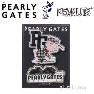 パーリーゲイツ(PEARLY GATES)の新品☆ パーリーゲイツ スヌーピー コラボ クリップマーカー マグネット ゴルフ(キャラクターグッズ)