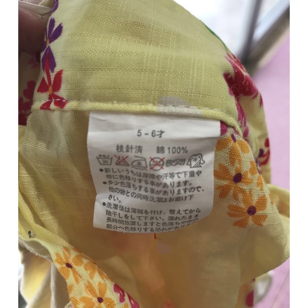 キッズ浴衣 キッズ/ベビー/マタニティのキッズ服女の子用(90cm~)(甚平/浴衣)の商品写真