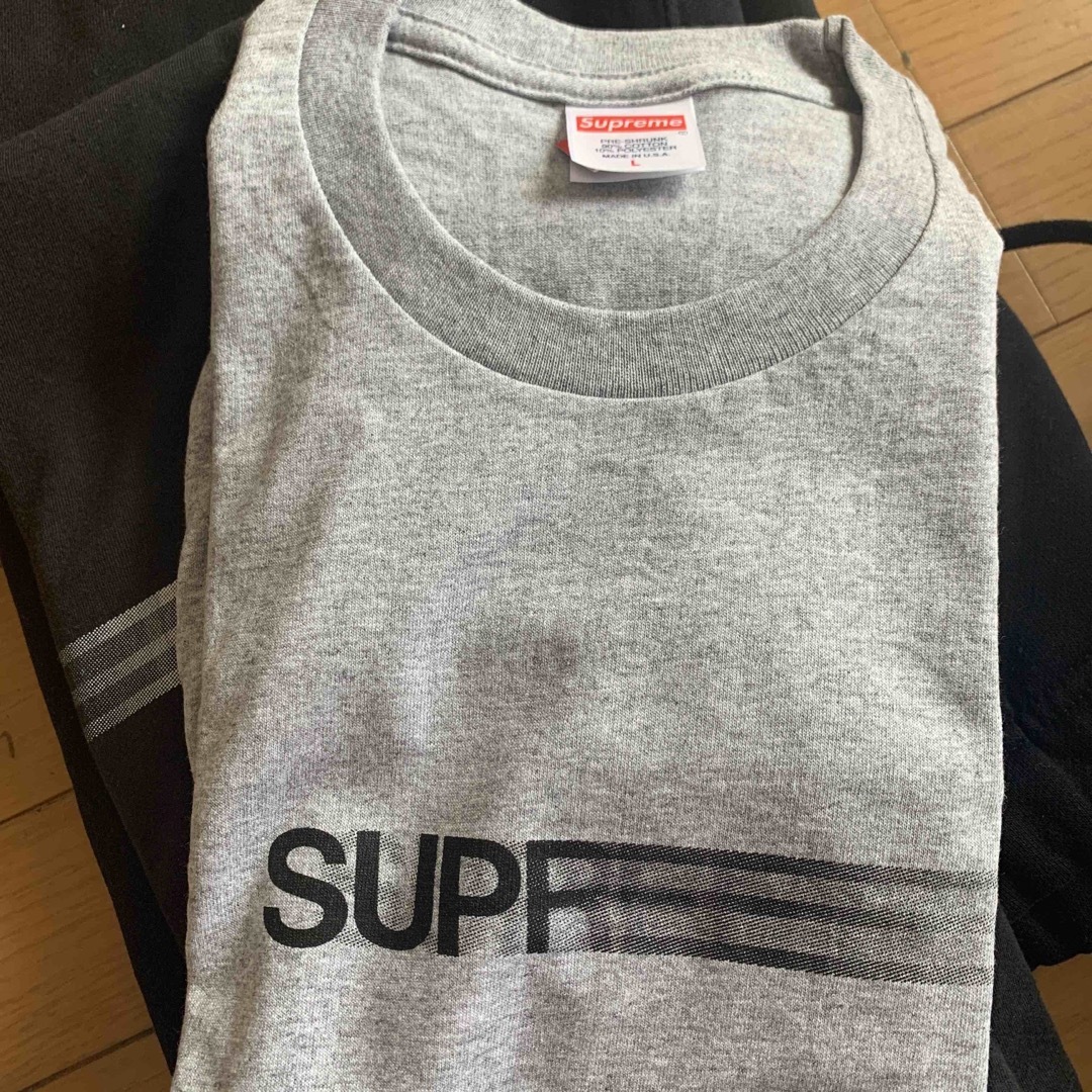 Supreme Motion Logo Tee グレーL