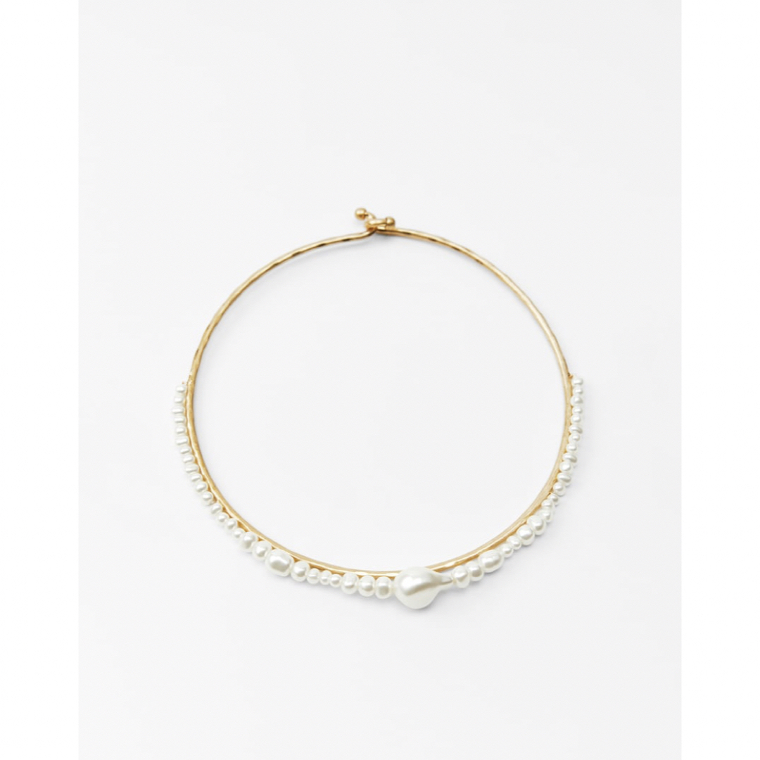 ZARA(ザラ)のZARA   メタリックパールネックレス レディースのアクセサリー(ネックレス)の商品写真