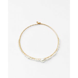 ザラ(ZARA)のZARA   メタリックパールネックレス(ネックレス)