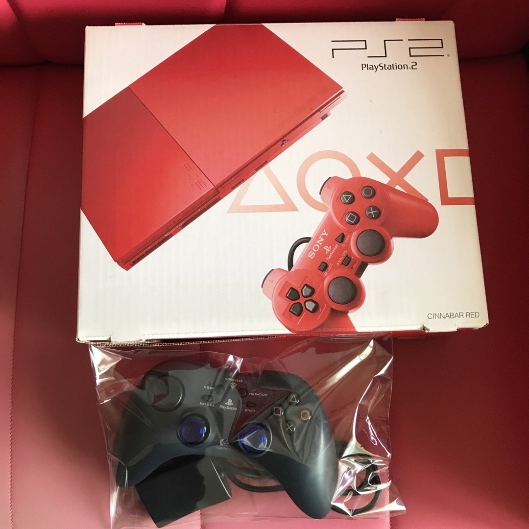 【良品】♠️PS2 本体 PS2 90000 シナバーレッド  最上位機種