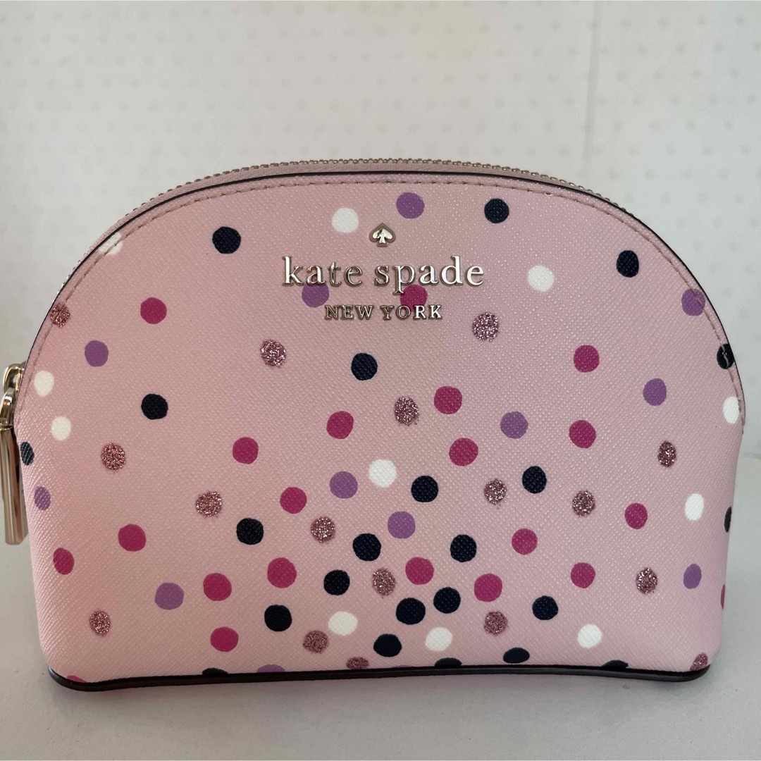 Katespade/ドット柄ピンクポーチ