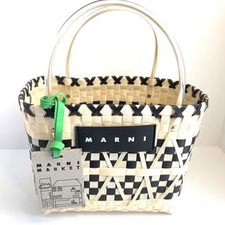 マルニ(Marni)のマルニマーケットフラワーカフェ marniかごバッグ(かごバッグ/ストローバッグ)