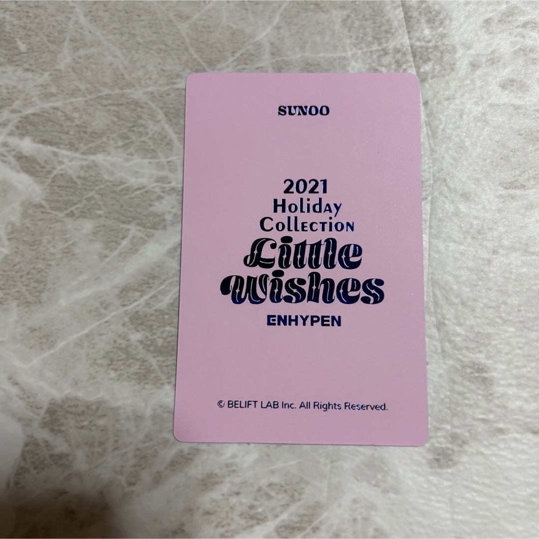 enhypen ジョンウォン 2021holiday collectionトレカ