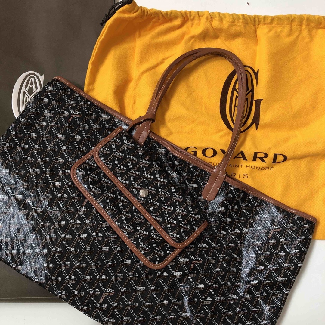 GOYARD ゴヤール トートバッグ ポーチ付き ダークブラウン BAG カバン