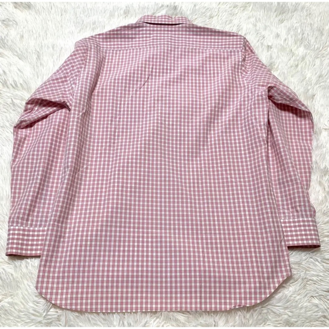 BURBERRY(バーバリー)の【極美品】BURBERRY LONDON ギンガムチェック シャツ くすみピンク メンズのトップス(シャツ)の商品写真