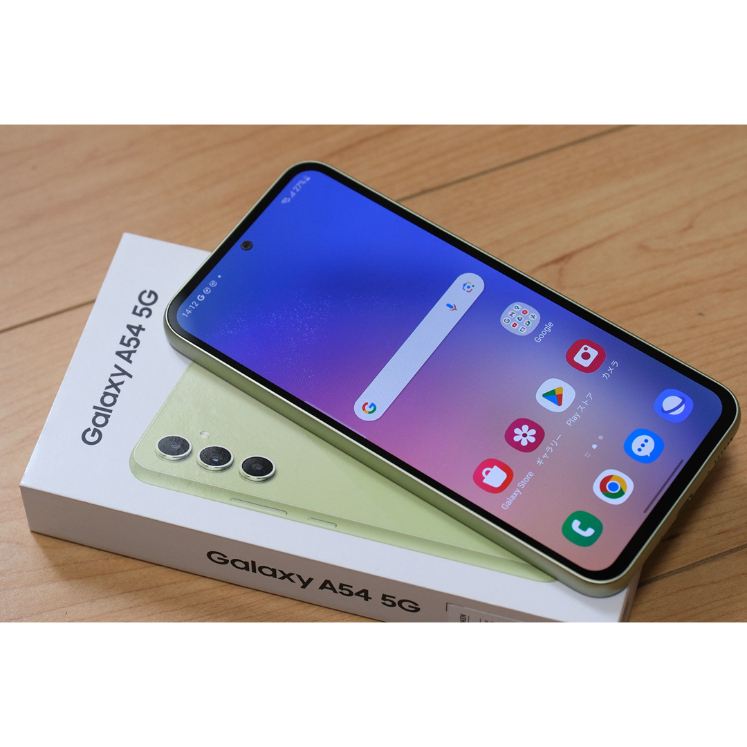 Galaxy(ギャラクシー)のGalaxy A54 5G イエロー スマホ/家電/カメラのスマートフォン/携帯電話(スマートフォン本体)の商品写真