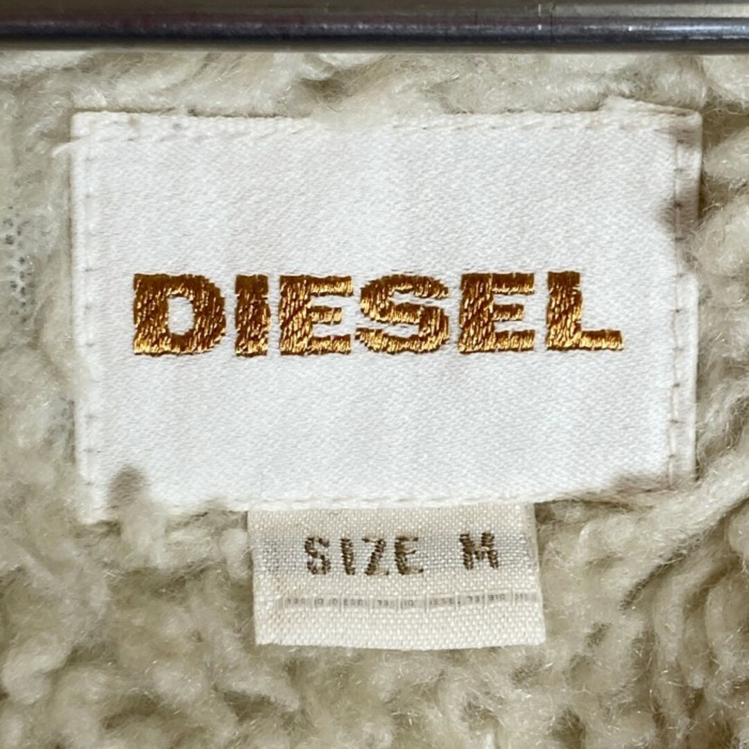 極美品 DIESEL ナイロン切替 裏起毛 パーカー ブラック M ストレッチ