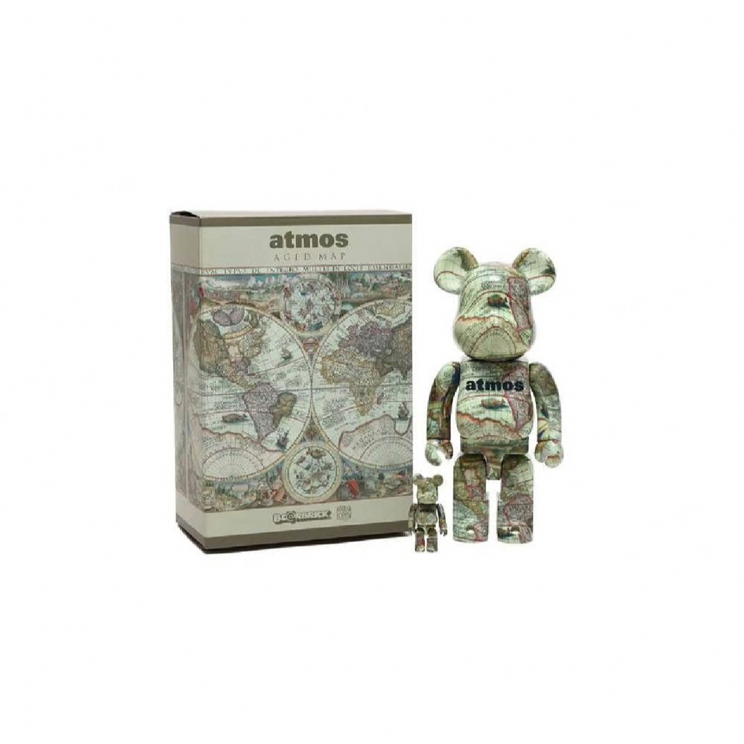 Bearbrick x Atmos Medicom Toy Aged Mapフィギュア