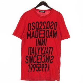 ディースクエアード(DSQUARED2)のディースクエアード 21SS Tシャツ カットソー 半袖 プリント レッド S(Tシャツ/カットソー(半袖/袖なし))