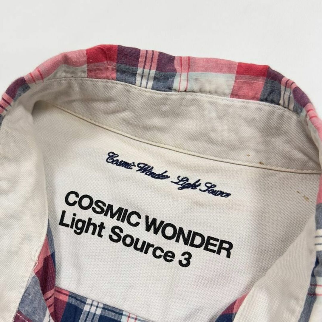 COSMIC WONDER(コズミックワンダー)のCOSMIC WONDER シワ加工 チェックボタンダウンシャツ 3 メンズのトップス(シャツ)の商品写真