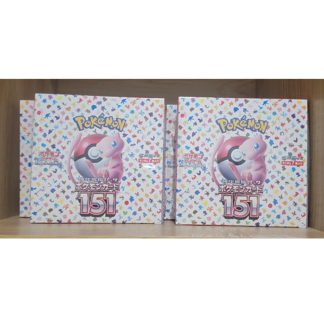 ポケモンカード151 シュリンク付 4BOXトレーディングカード