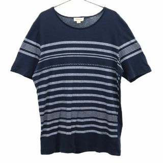 ディーゼル(DIESEL)のディーゼル ボーダー 半袖 Tシャツ L ネイビー DIESEL メンズ 【中古】  【230625】 メール便可(Tシャツ/カットソー(半袖/袖なし))