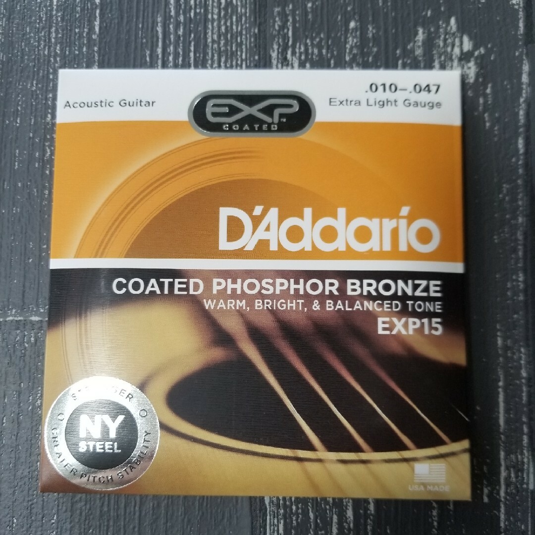 新品 D'Addario ダダリオ アコースティックギター弦 EXP15 通販