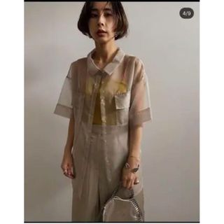 ameri vintage シースルーシャツ&タンクセット