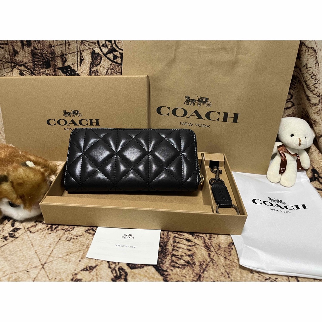 コーチ　COACH 長財布　レディース　ブラック