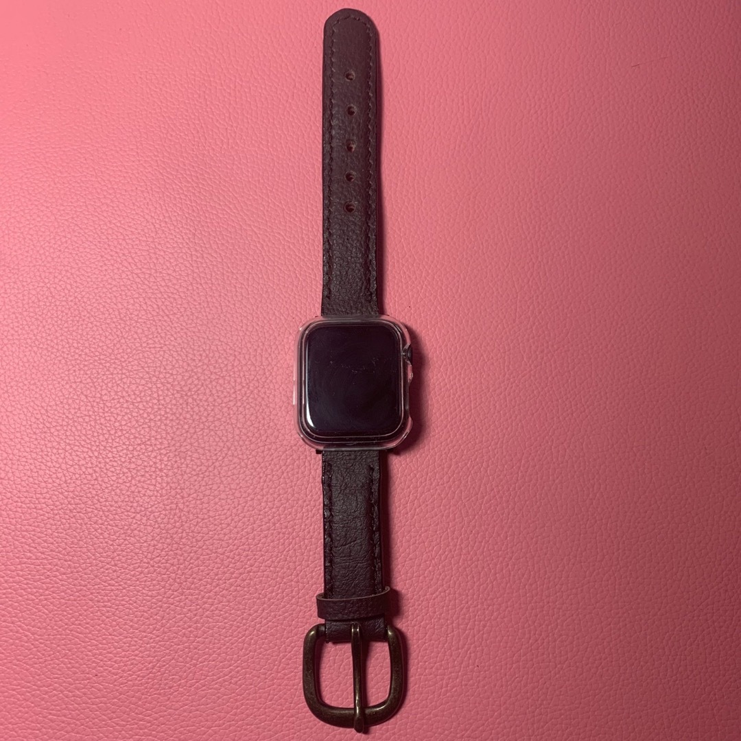 【本革】Apple Watch SE 本革レザーバンド レディースのファッション小物(腕時計)の商品写真