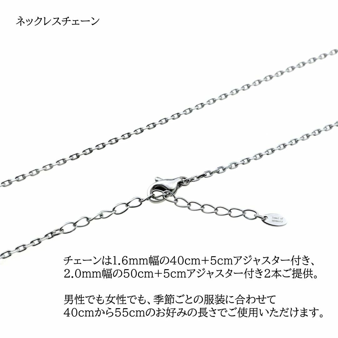 Jewel of Memory 遺骨ペンダント 遺骨ネックレス 手元供養 メモリ レディースのアクセサリー(その他)の商品写真