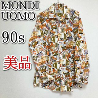 メンズ　MONDI UOMO 　シャツ　総柄　古着　ヴィンテージ(シャツ)