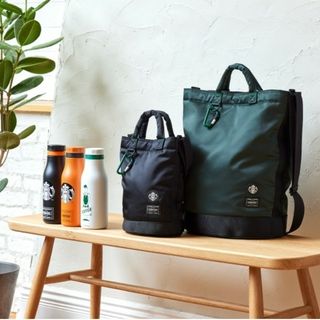 ポーター(PORTER)のSTARBUCKS x PORTERコーヒービーンシェイプ ドラムバッグLサ(ショルダーバッグ)