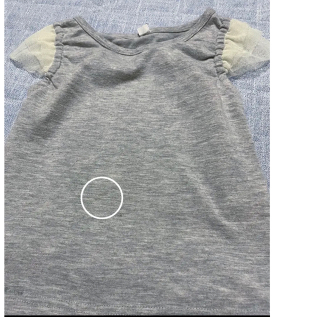 西松屋(ニシマツヤ)のTシャツ 90 2枚セット キッズ/ベビー/マタニティのキッズ服女の子用(90cm~)(Tシャツ/カットソー)の商品写真