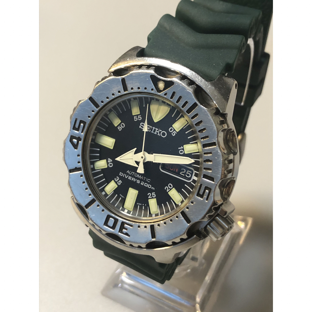 完動 SEIKO セイコー ダイバー ブラック モンスター 7S26-0350 | www