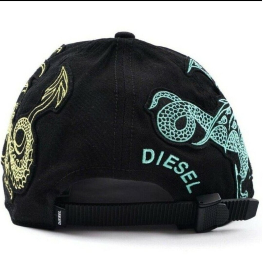 【02】DIESEL ディーゼル DRAGON HAT キャップ ドラゴン刺繍