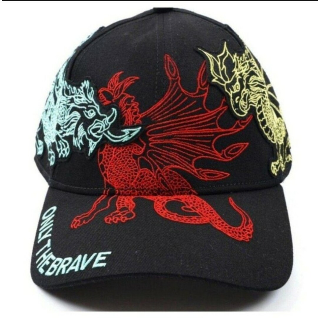 【02】DIESEL ディーゼル DRAGON HAT キャップ ドラゴン刺繍