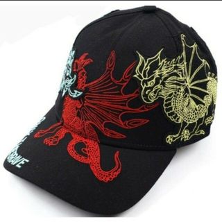 ディーゼル(DIESEL)の【02】DIESEL ディーゼル DRAGON HAT キャップ ドラゴン刺繍(キャップ)