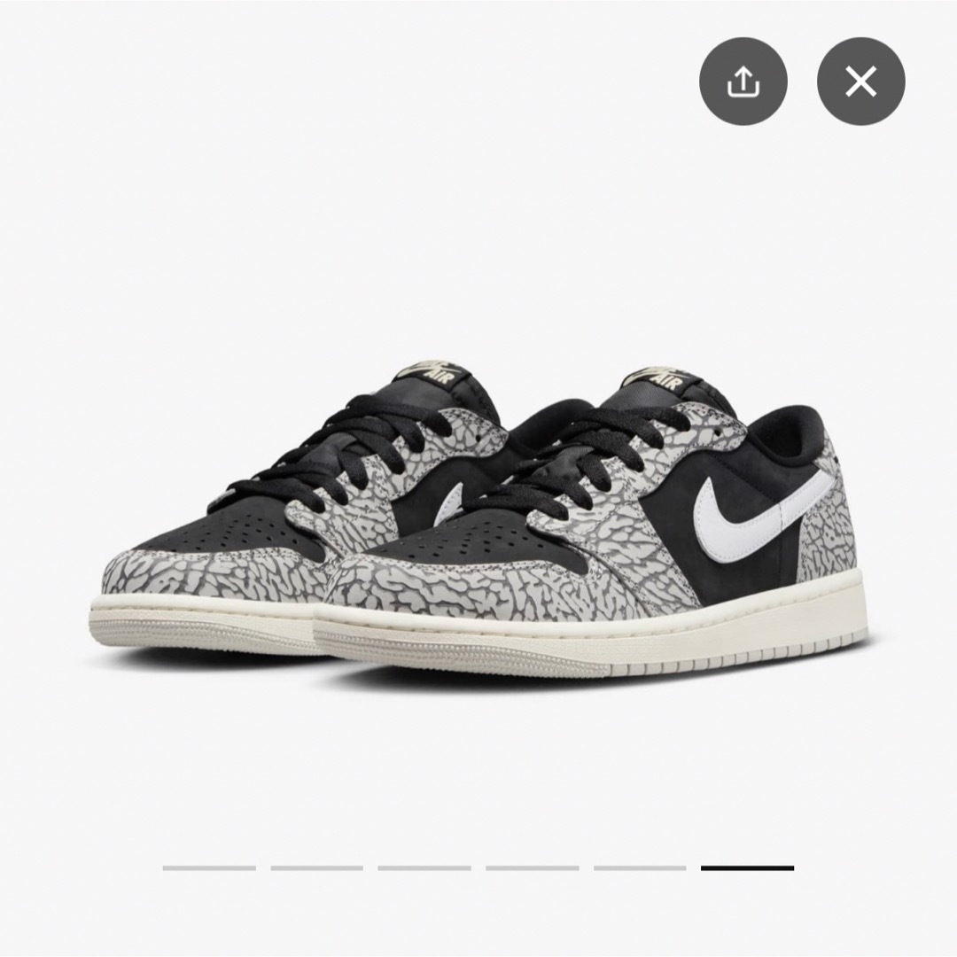 AIR JORDAN 1 LOW  Black Cement エアジョーダン1ローカット性別